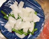 全てレンジ玉ねぎといんげんのごま和え作り方4写真