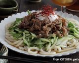 暑い日に★豚コマで作る♬冷たい肉うどん作り方5写真