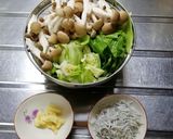 キャベツとシラスの酒蒸し作り方1写真