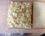 卵コーンチーズのホットサンド★冷凍可作り方3写真