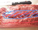 牛タンの厚切りステーキの捌き作り方3写真