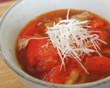 粗挽き黒胡椒がよく合う！トマト肉うどん作り方6写真