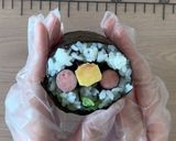 アンパンマンのデコ巻き寿司作り方27写真