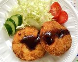 ふんわり美味しい♪野菜たっぷりメンチカツ作り方5写真