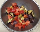なすとトマトのマリネサラダ！ガーリック味作り方5写真