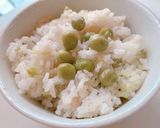 色が綺麗なグリンピースご飯作り方4写真