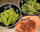 ホタルイカと空芯菜炒め作り方2写真
