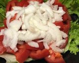 トマトと玉ねぎの納豆ドレッシングサラダ作り方6写真