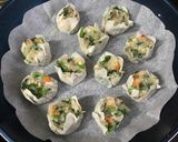 美味！春菊と新玉ねぎ・鶏ひき肉の焼売♬作り方7写真