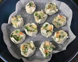 美味！春菊と新玉ねぎ・鶏ひき肉の焼売♬作り方8写真