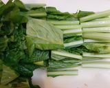 簡単！小松菜の洋風炒め作り方1写真