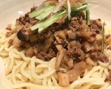 キノコたっぷり！胡麻香る！肉みそ麺作り方7写真