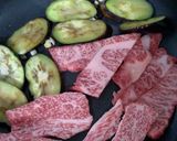 牛肉となすのみそ炒め☆作り方1写真