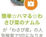 簡単☆ハマる☆わさび菜のナムル作り方7写真