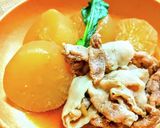 材料2つで美味しいおかず、豚こま大根煮作り方5写真