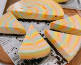 レインボー☆レアチーズケーキ作り方17写真