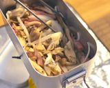 【メスティンで作る】簡単!ペペロンチーノ作り方1写真