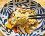 老舗町中華の椎茸焼きそば作り方6写真