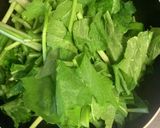 かぶの葉と油揚げの炒め煮作り方1写真