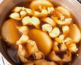 ぼんじりで作る鶏大根作り方6写真