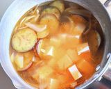 みょうがと茄子・豆富の味噌汁作り方6写真