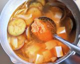 みょうがと茄子・豆富の味噌汁作り方7写真