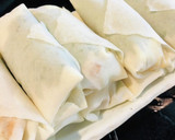 そら豆とちくわとコーンの春巻き作り方1写真