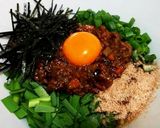 超簡単！キーマカレーの台湾まぜそば！！作り方7写真
