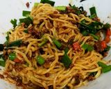 超簡単！キーマカレーの台湾まぜそば！！作り方8写真