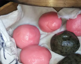 簡単に味噌餡とつぶ餡のかしわ餅作り方3写真