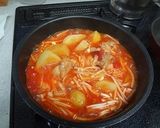 鶏肉とじゃがいものトマト煮作り方5写真
