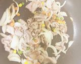 玉ねぎ半分・豚肉100gのポークチャップ作り方7写真