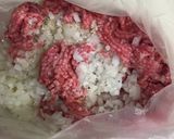 ポリ袋で作るハンバーグ作り方1写真