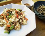 犬ご飯　豆腐と鮭のチャンプルー作り方4写真