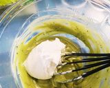 季節限定！材料3つ抹茶のレアチーズケーキ作り方4写真