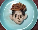 キャラ弁*鮭で*鮭野チャラ男作り方3写真