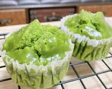 米粉の蒸しパン/宇治抹茶作り方6写真