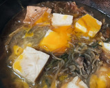 残ったすき焼きで！豆腐の卵とじ作り方3写真