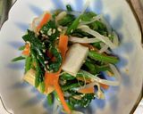 簡単　ナムル　もやし　ほうれん草　ちくわ作り方6写真