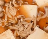 片手で豆腐としめじのあんかけ煮彡作り方5写真