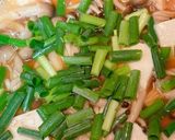 片手で豆腐としめじのあんかけ煮彡作り方6写真