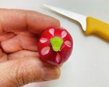 ラディッシュのカービング作り方1写真