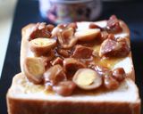 焼き鳥缶で照りたまチキントースト作り方2写真