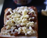 焼き鳥缶で照りたまチキントースト作り方3写真