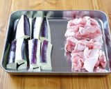疲労回復!なすと豚肉の香味ダレうどん作り方3写真