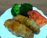 肉巻き餅（発芽玄米焙煎餅米粉使用）作り方6写真