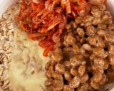 キムチーズ納豆オートミール作り方6写真