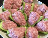 ピーマンと挽肉のみで簡単ピーマン肉詰め！作り方3写真