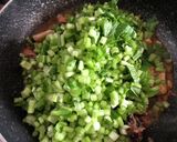 ズボラすぎる かぶの葉とサバ缶炒め作り方5写真