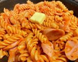 お魚ソーセージのナポリタン作り方5写真